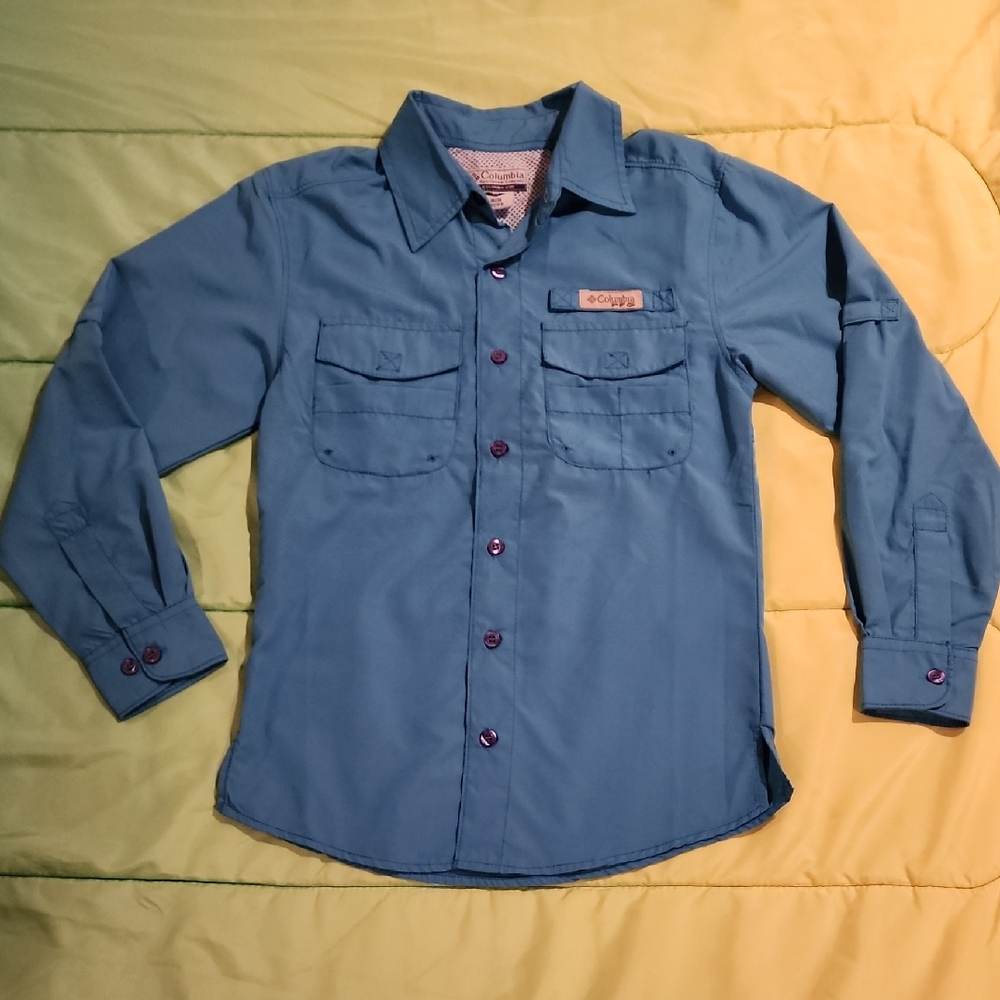 Columbia Boys Fishing Shirt Size 10/12